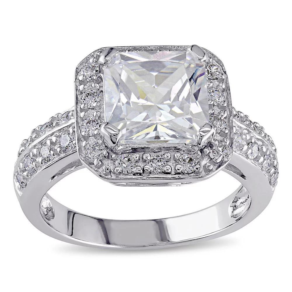 Stella Grace Sterling Silver Cubic Zirconia Engagement Ring, Women's, Size: 8.50 Product Image