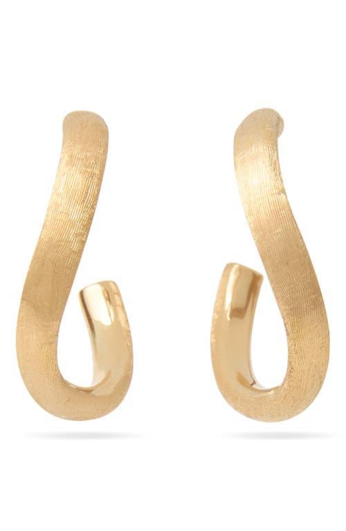 Marco Bicego 18K Yellow Gold Jaipur Textured Medium Hoop Earrings Product Image