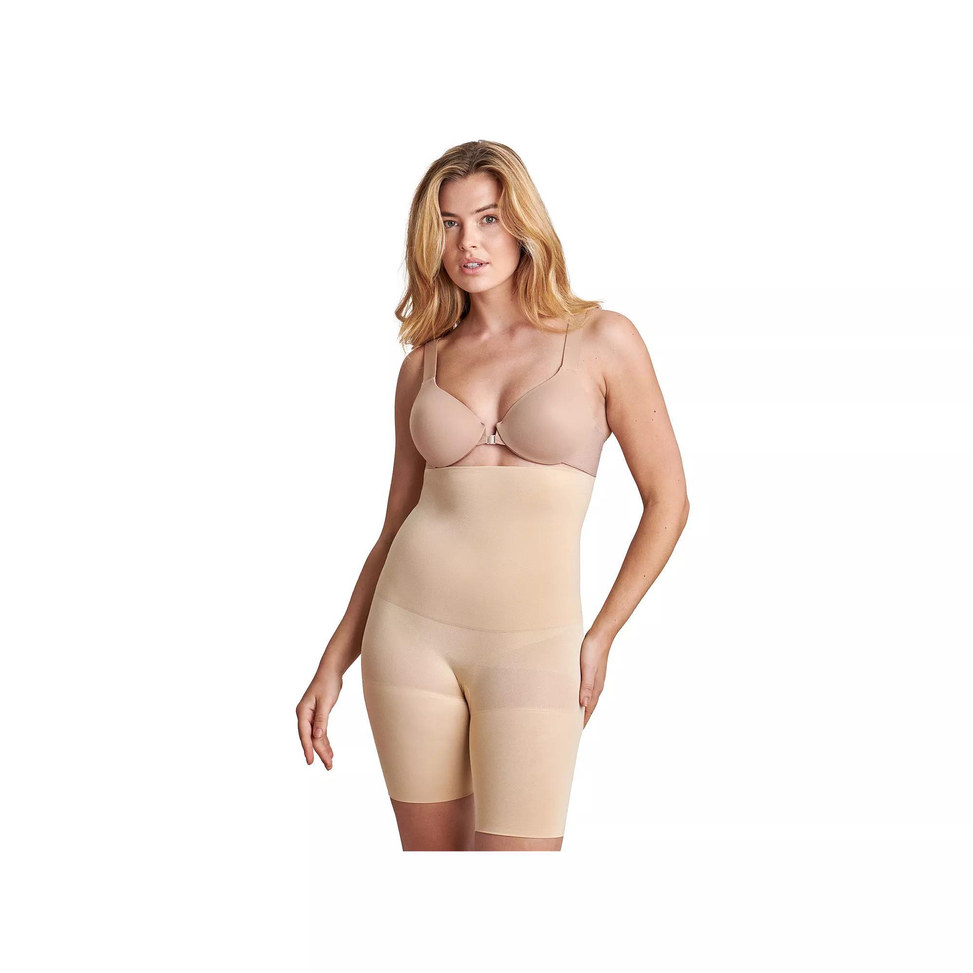 Plus Size RED HOT by SPANX® High-Waist Mid-Thigh Ultra-Firm Control Slimmer FS4015, Women's, Size: 1XL, Naked Product Image