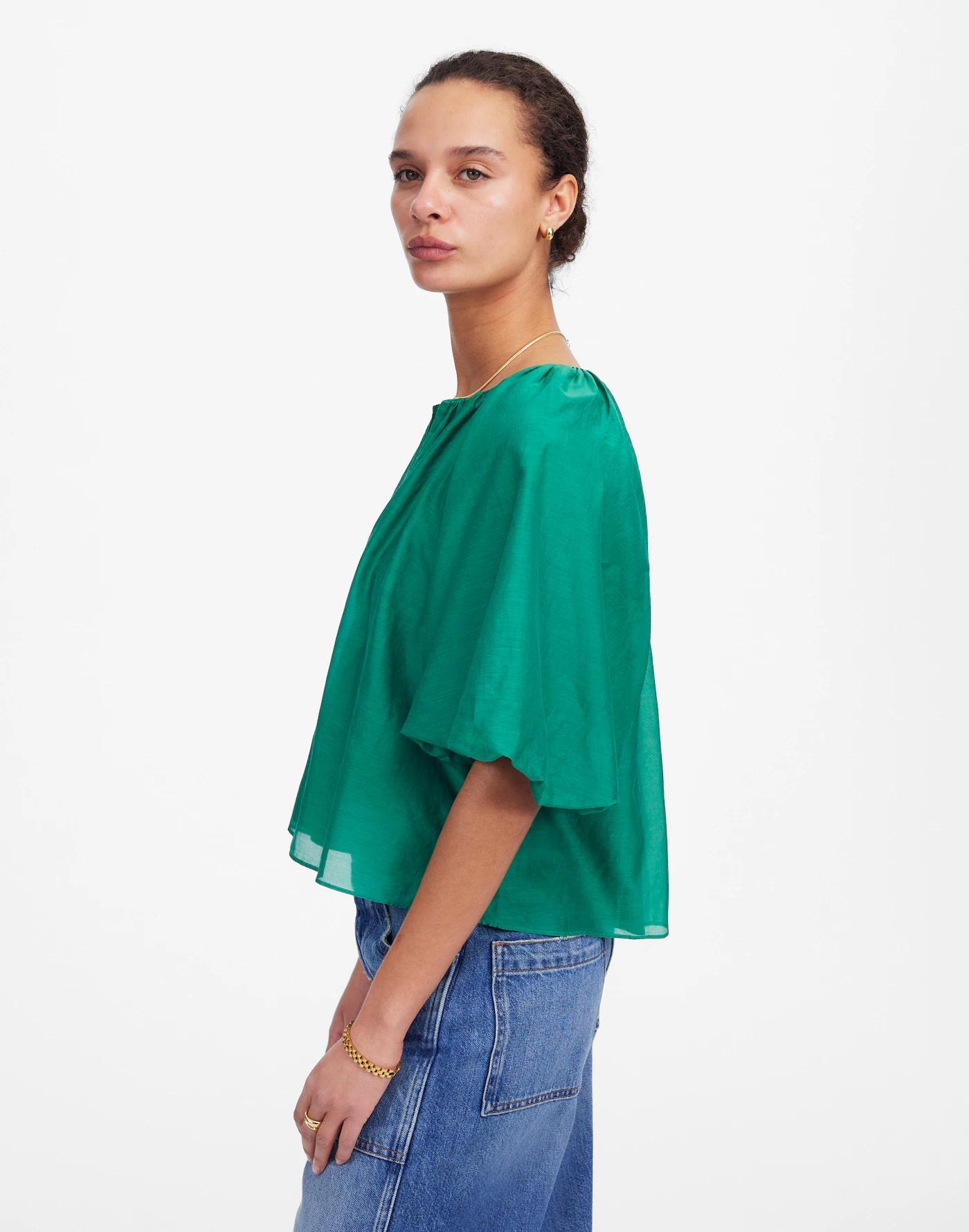 Bubble-Sleeve Top Product Image