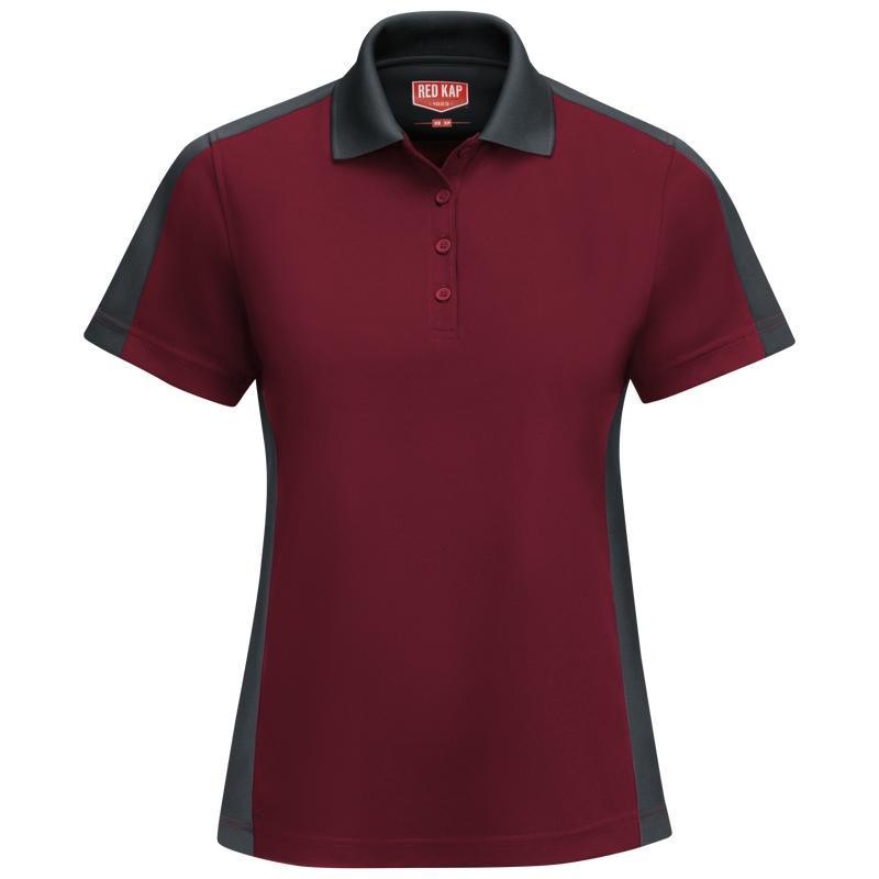 Red Kap Women's Short Sleeve Performance KnitTwo-Tone Polo Product Image