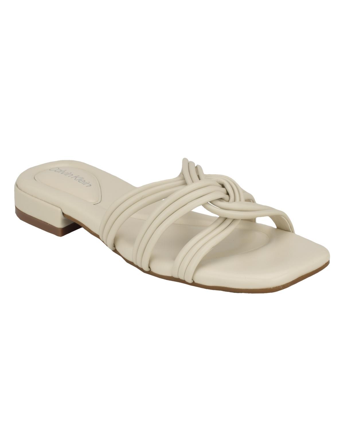 Calvin Klein Womens Tianela Flat Slide Sandals Product Image