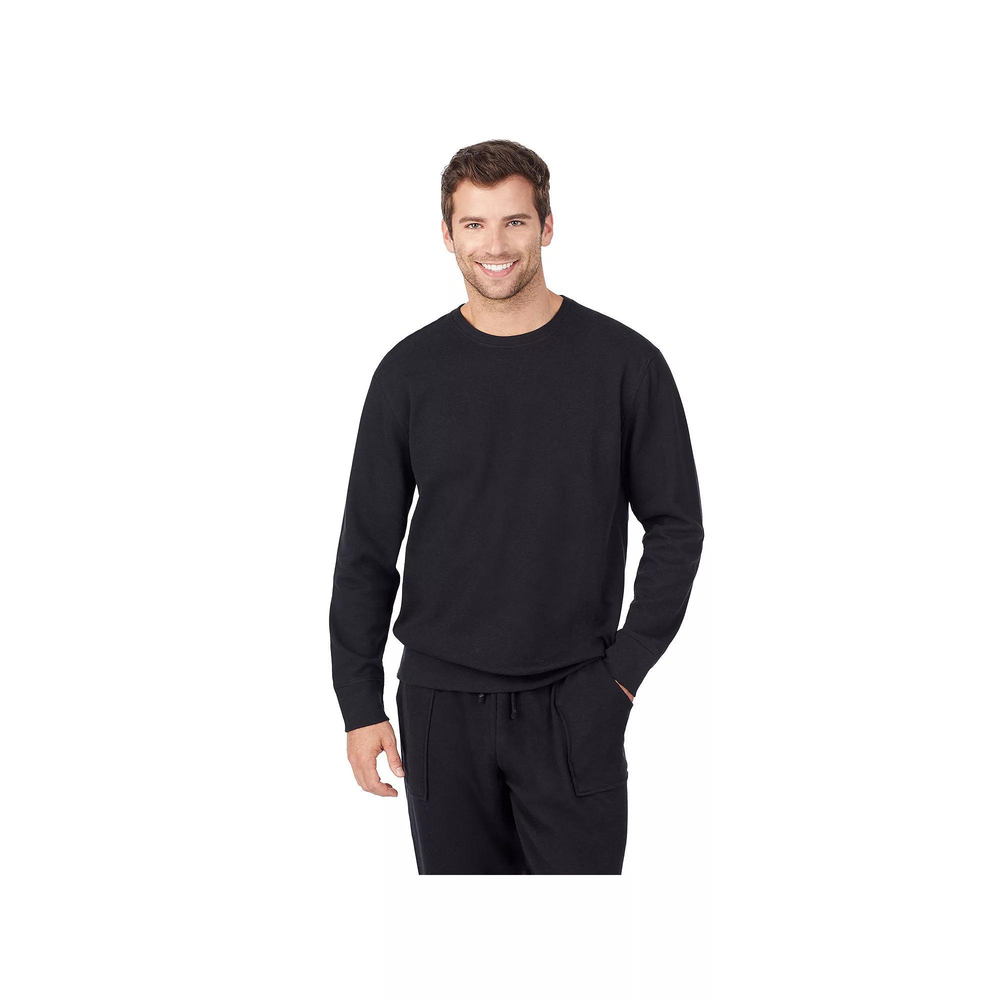Big & Tall Cuddl Duds® Essentials Pajama Top, Men's, Size: 4XB, Black Product Image