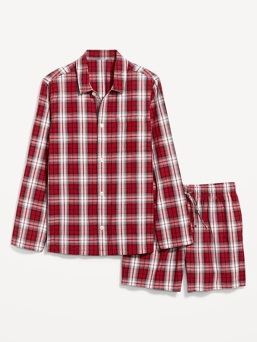 Poplin Pajama Short Set Product Image