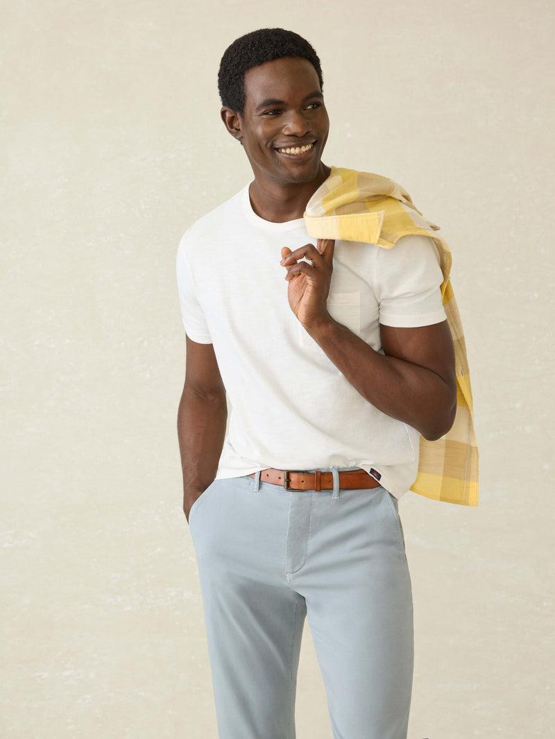 Sunwashed Pocket Tee - White Product Image