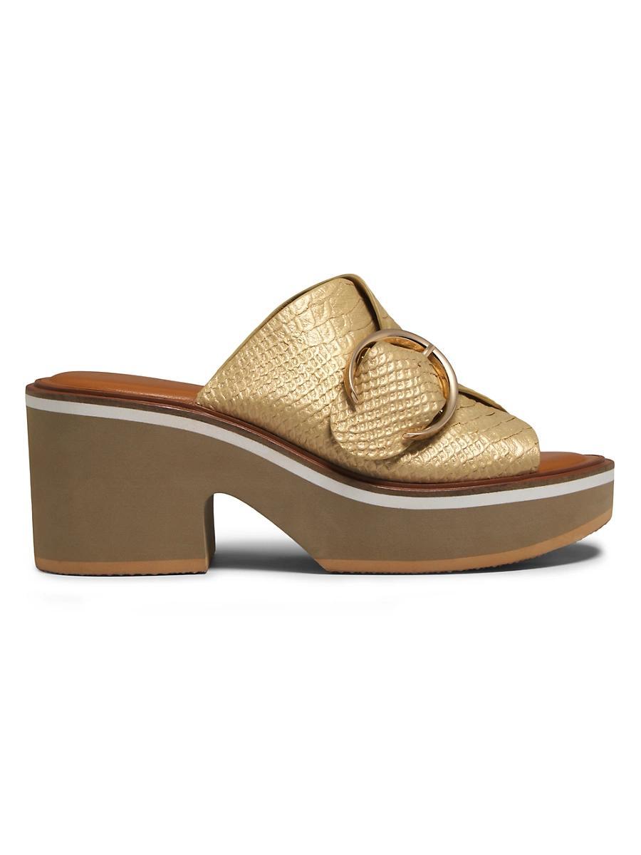 Womens Cash Leather Mules Product Image