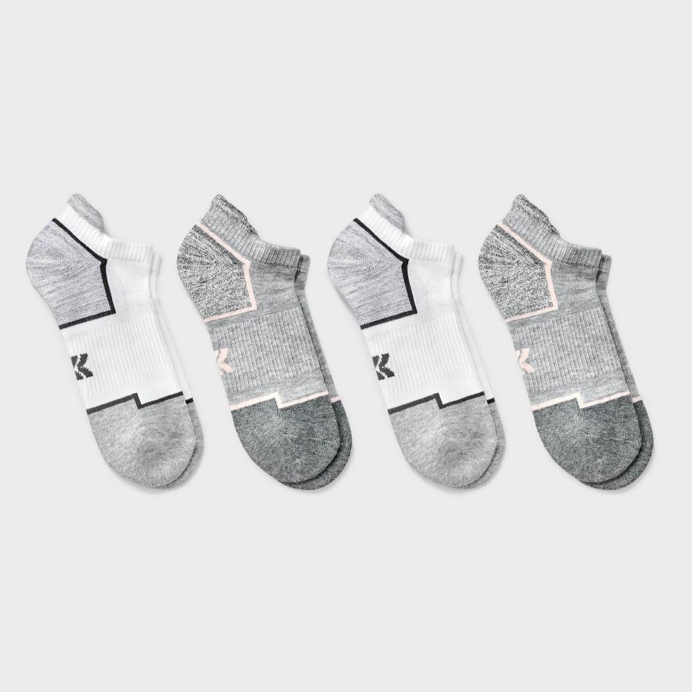 Womens Cushioned Active Accents 4pk Athletic Tab No Show Socks - All In Motion 4-10: Recycled Polyester, Arch Support Product Image