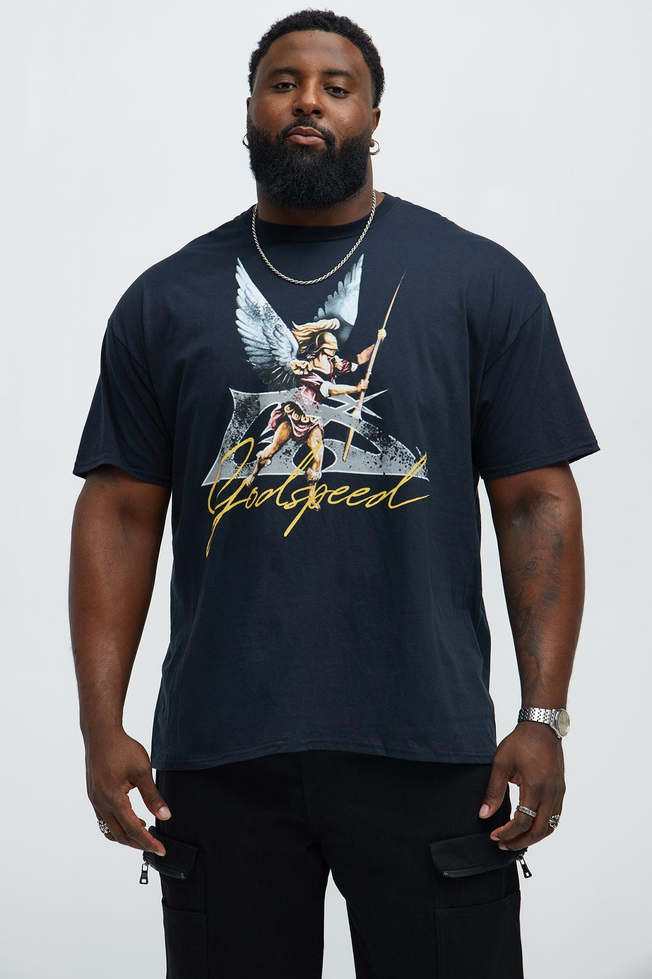 Move Forward Godspeed Short Sleeve Tee - Black Product Image