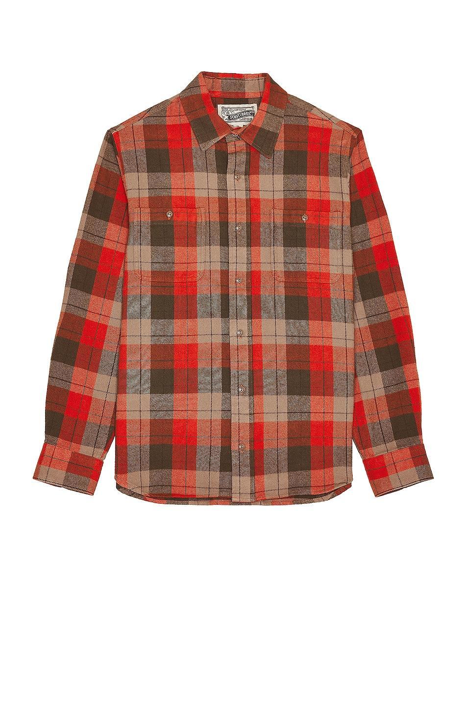 Plaid Cotton Flannel Shirt Product Image