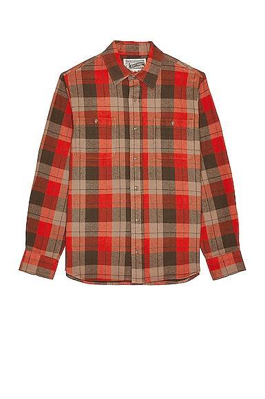 Plaid Cotton Flannel Shirt Product Image