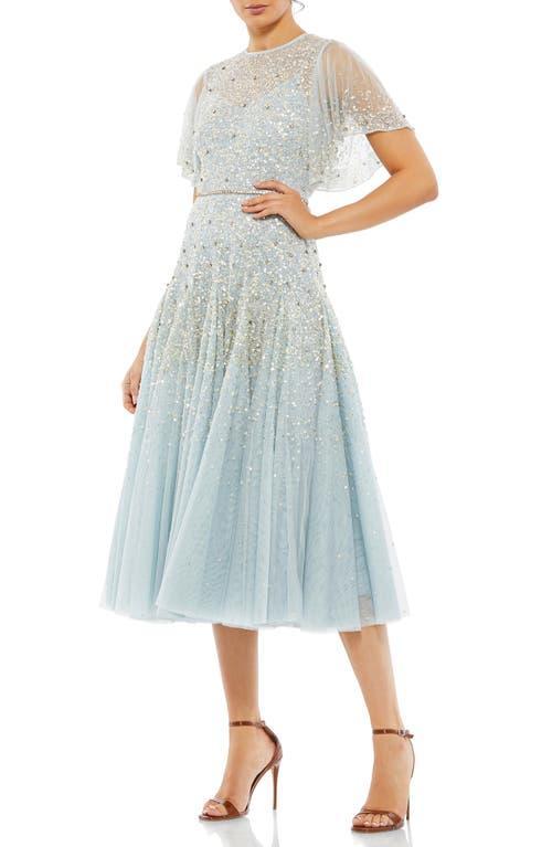 Womens Embroidered Floral Frill Minidress Product Image