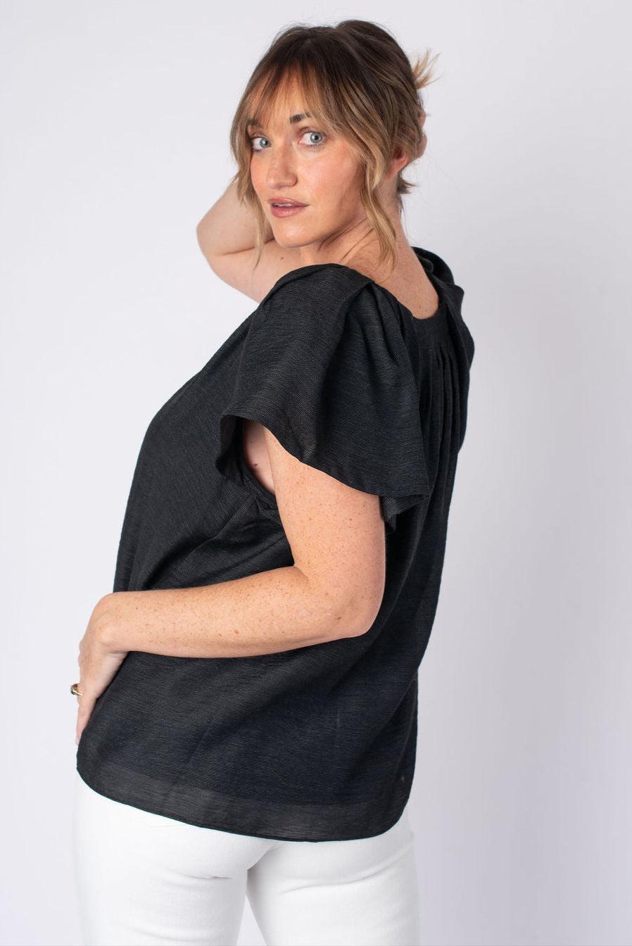 Olivia Flutter Sleeve Blouse Product Image