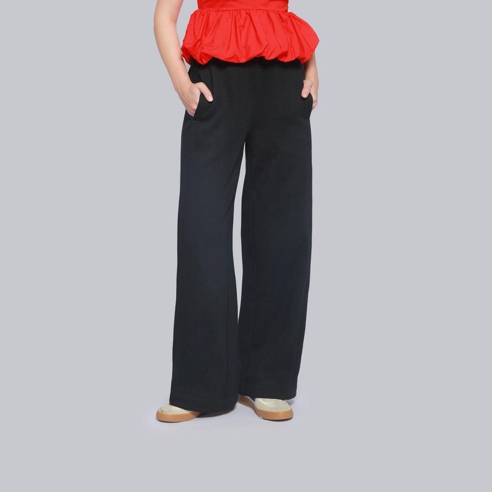 Women's Mid-Rise Wide Leg Sweatpants - A New Day™ Product Image