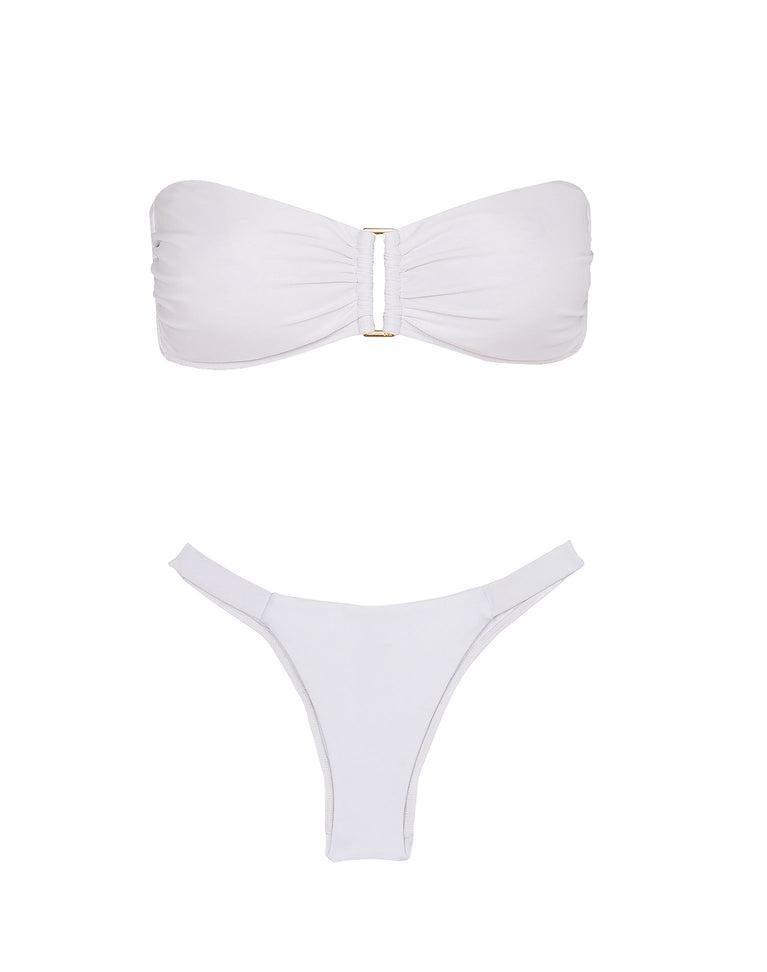 Square Bandeau Top - White Product Image