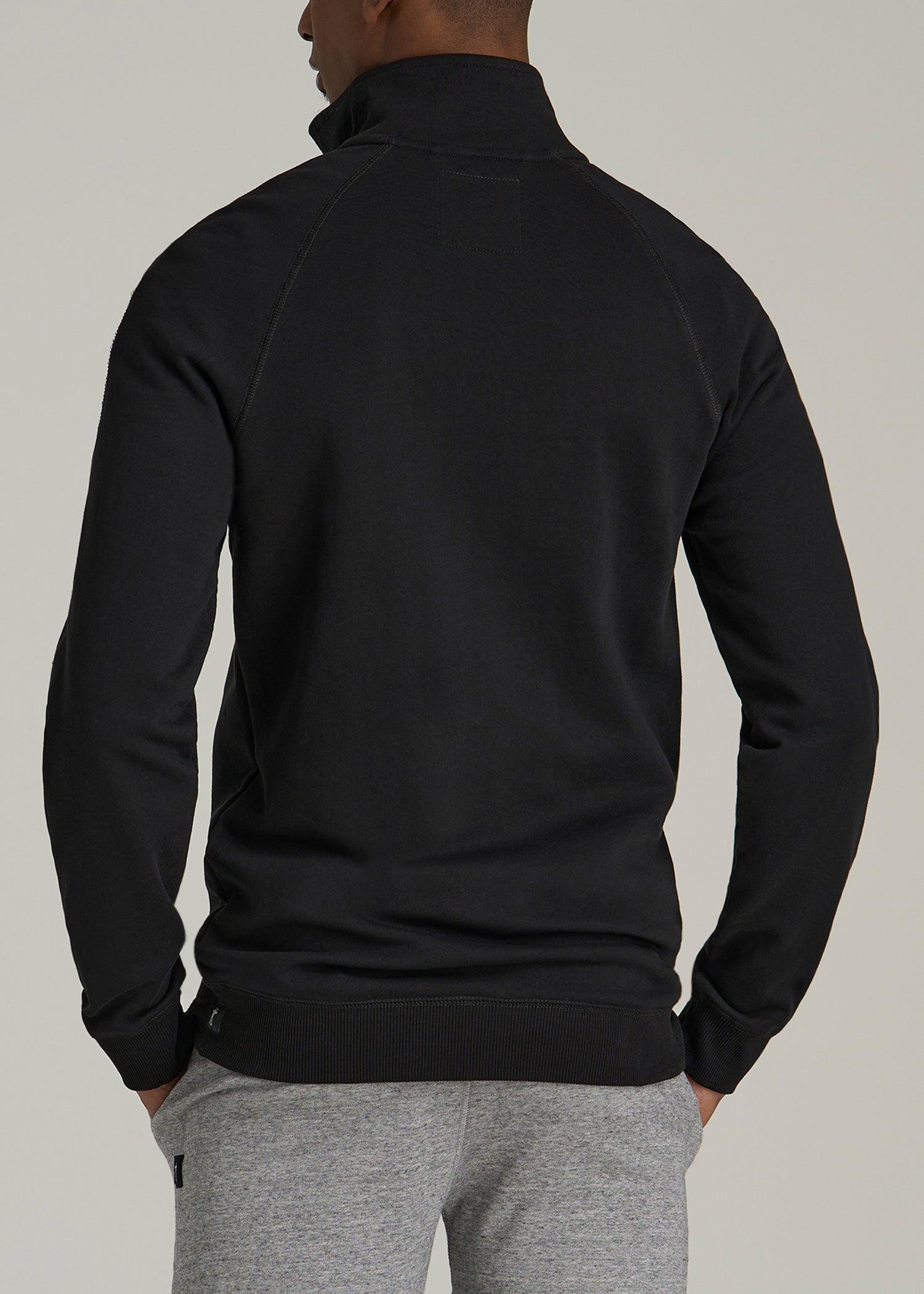 Wearever 2.0 French Terry Quarter-Zip Tall Men's Sweatshirt in Black Product Image