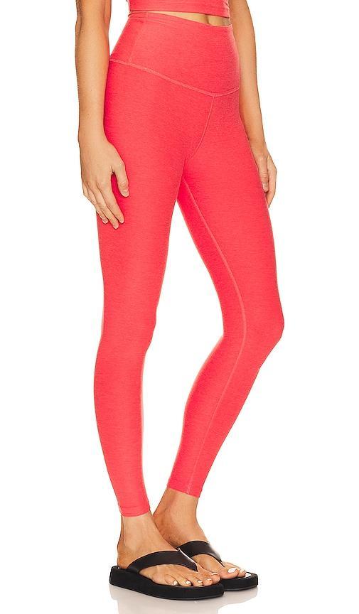 Beyond Yoga Spacedye Caught In The Midi High-Waisted Legging (Warm Clay Heather) Women's Casual Pants Product Image
