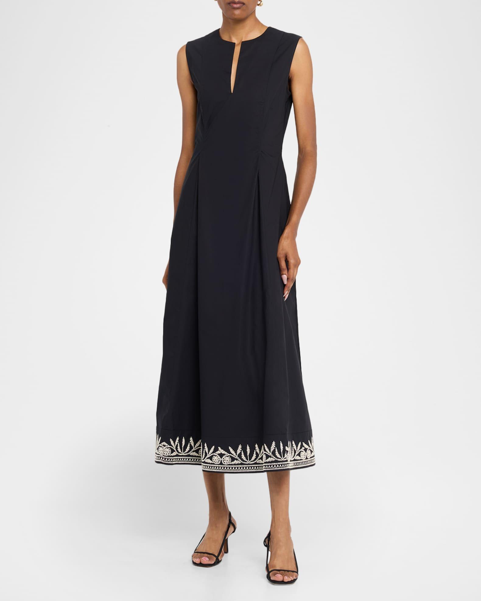 Margrethe Embroidered Cotton Dress Product Image