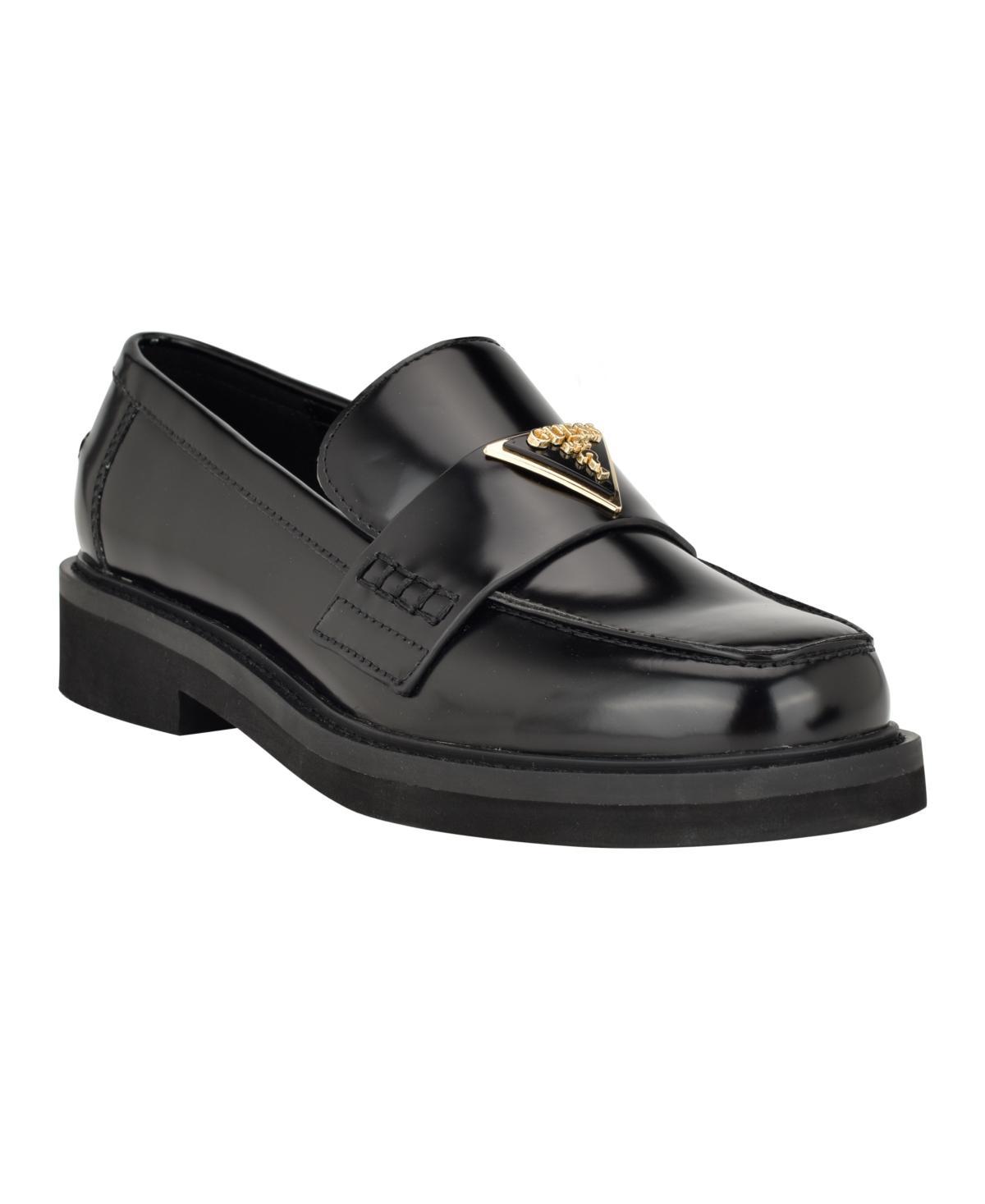 GUESS Shatha Denim) Women's Flat Shoes Product Image