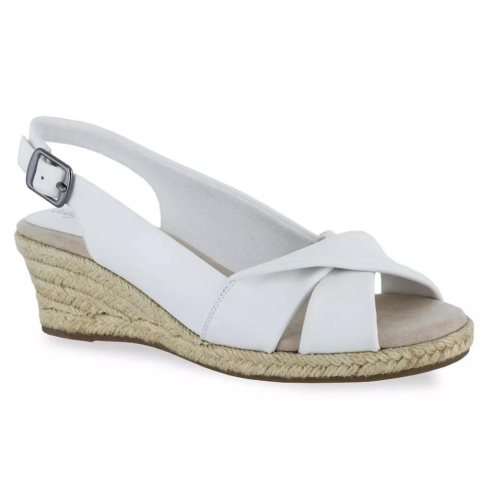 Easy Street Maureen Womens Espadrille Wedge Sandals Product Image