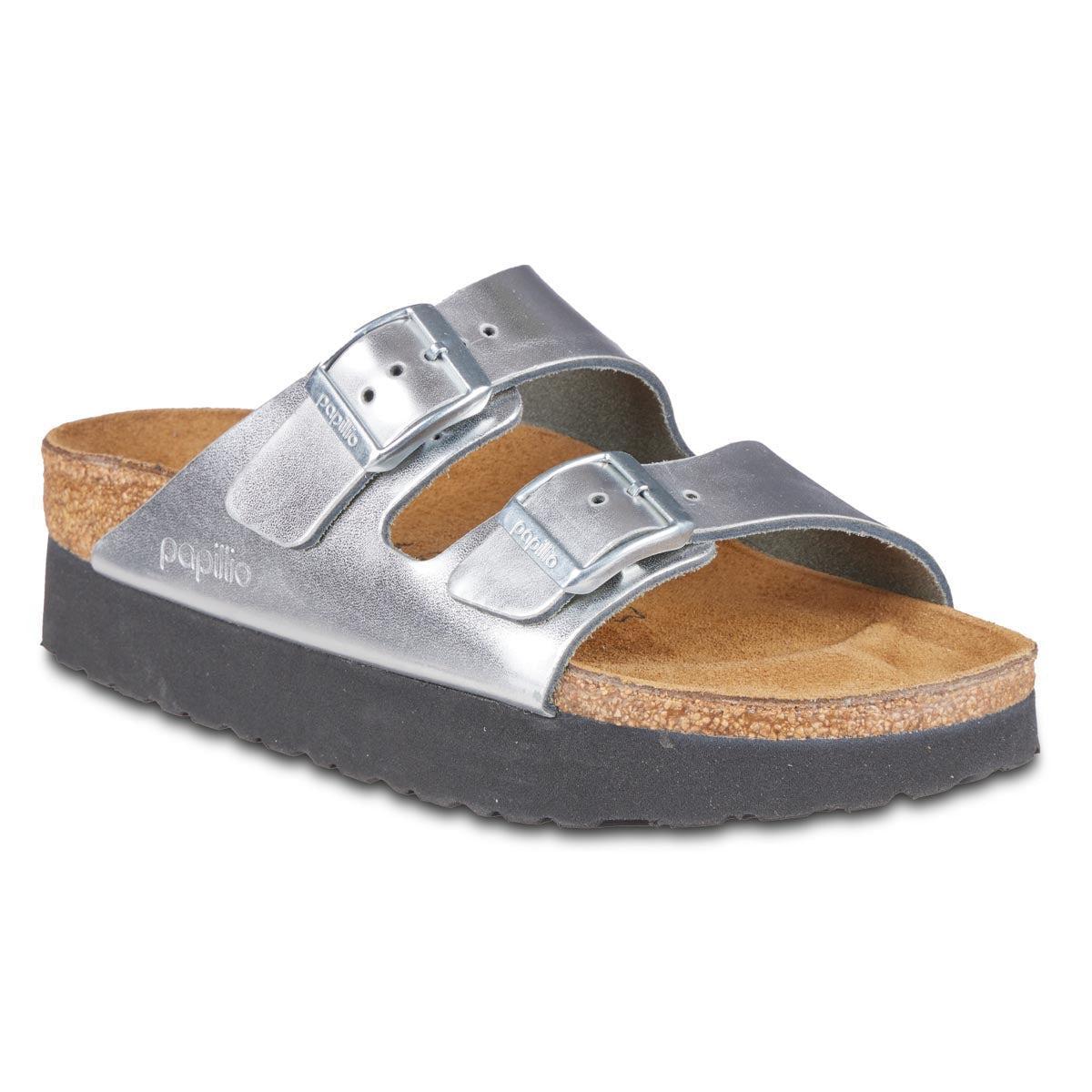 Birkenstock Women's Papillio Arizona Platform Natural Leather Sandals Product Image