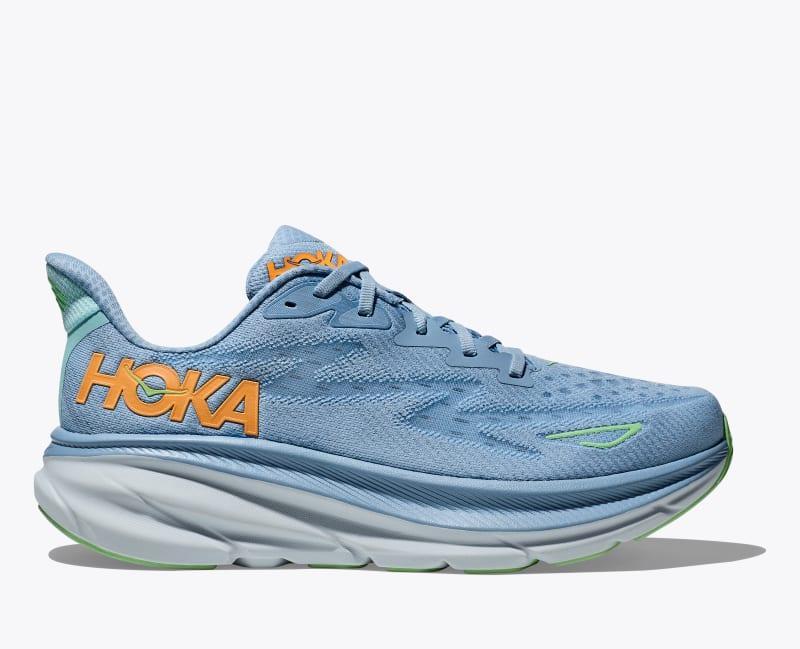 HOKA Women's Clifton 9 Shoes in White/White, Size 9.5 W Product Image