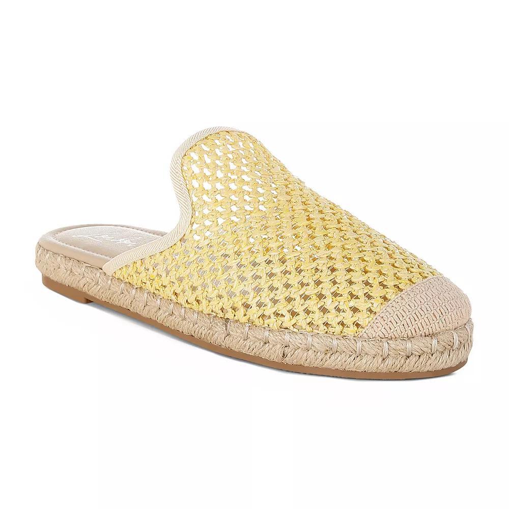 London Rag Nongai Women's Slip-On Mules, Size: 7.5, Yellow Product Image