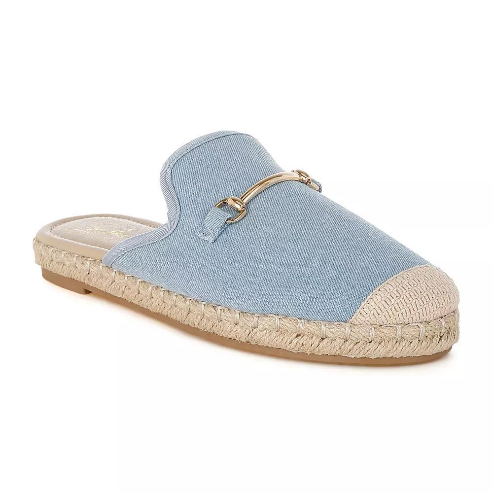 London Rag Midori Women's Slip-On Mules, Size: 8, Blue Product Image