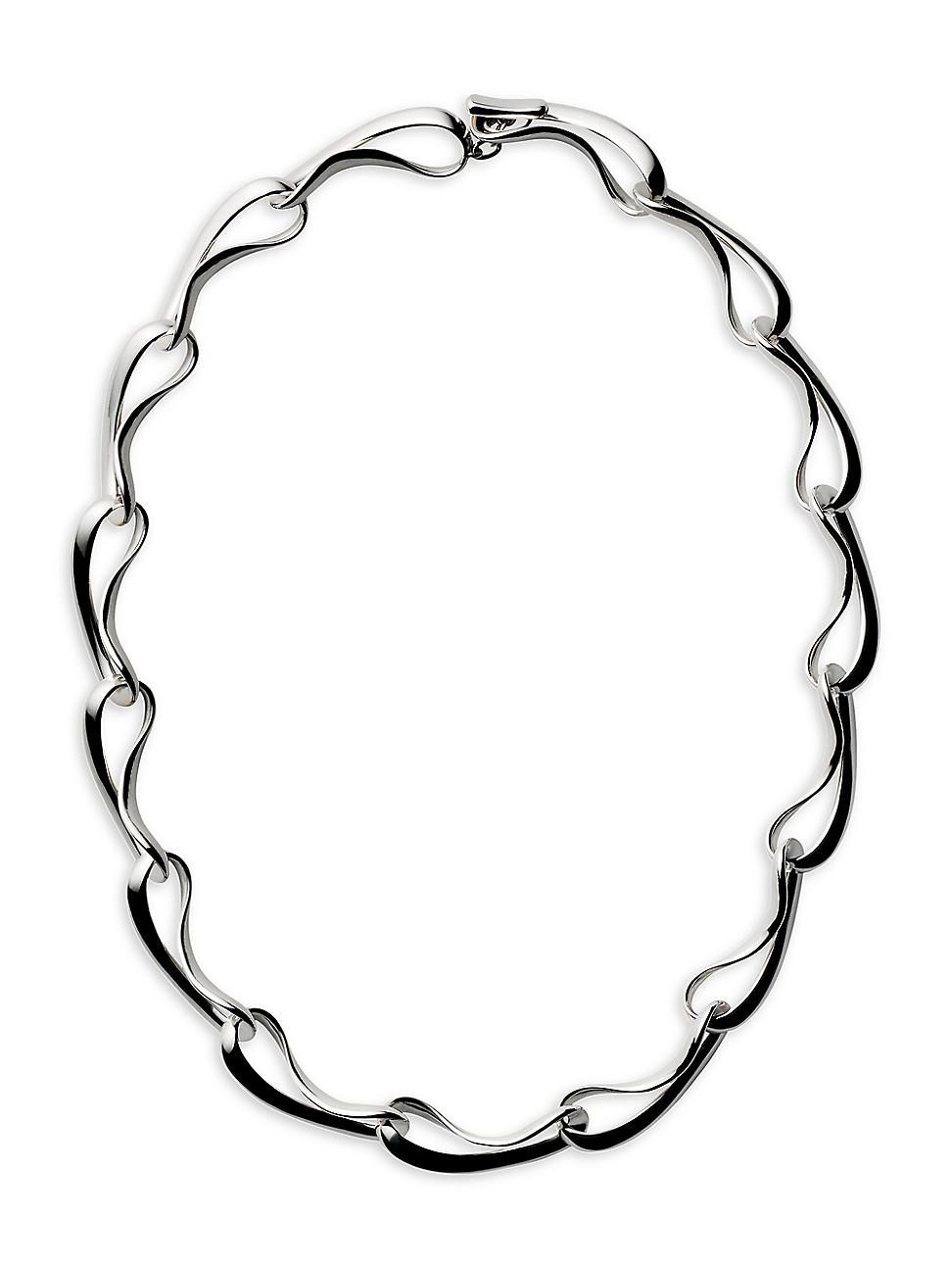 Georg Jensen Sterling Silver Infinity Link Collar Necklace, 16.93 Product Image