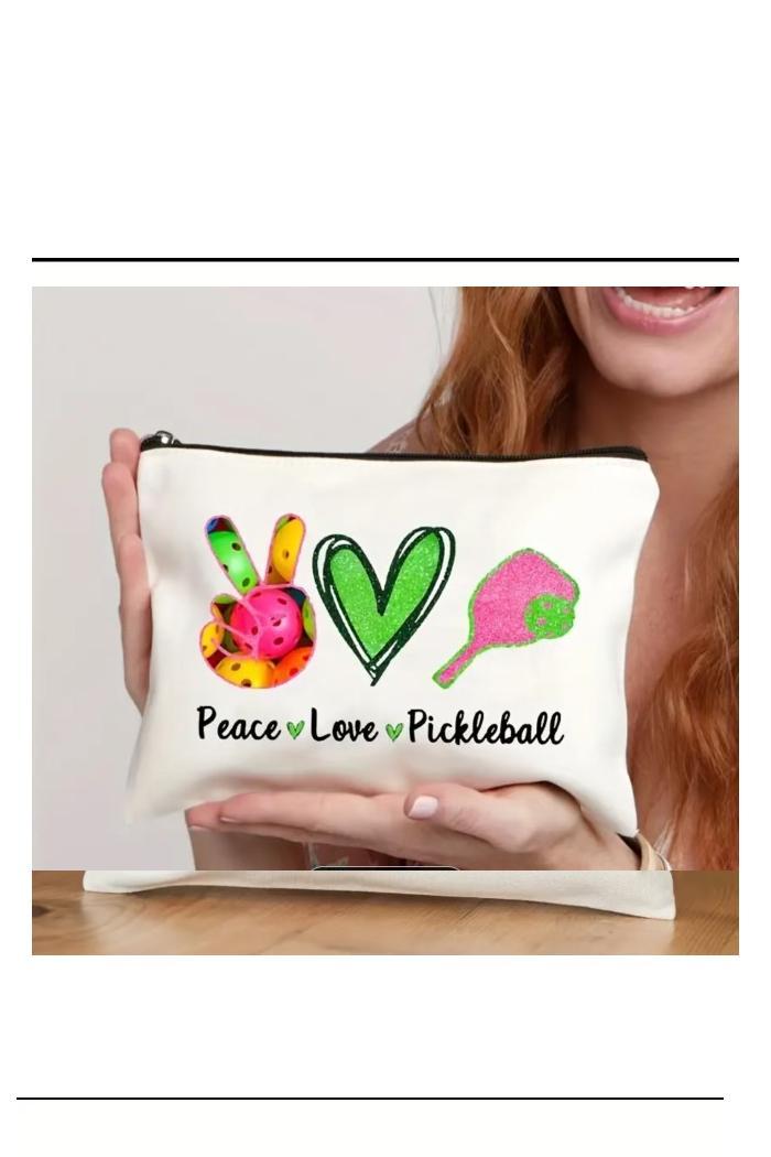 Pickleball Cosmetic Bag Product Image