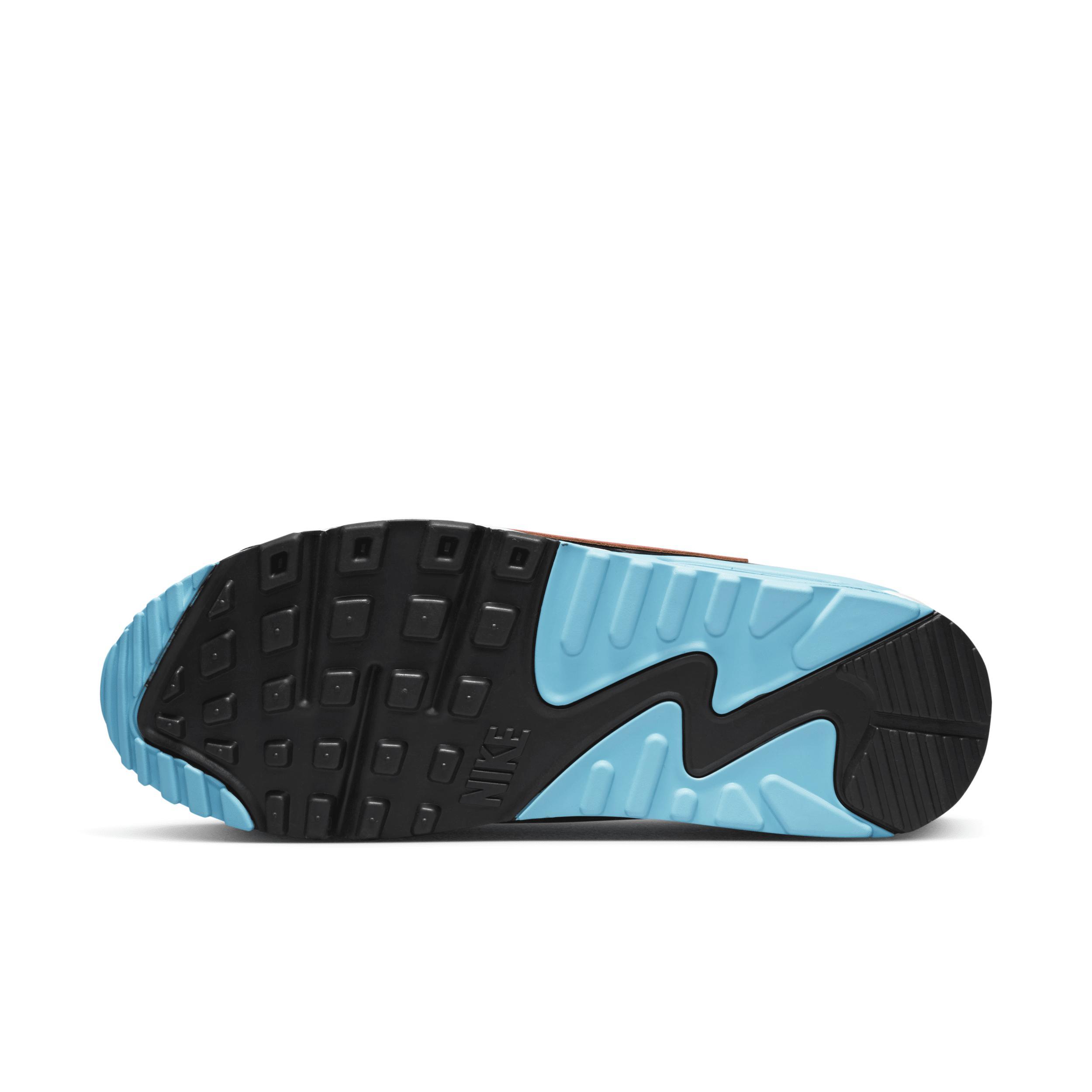 Nike Womens Air Max 90 Futura - Running Shoes White/Bright Crimson Product Image
