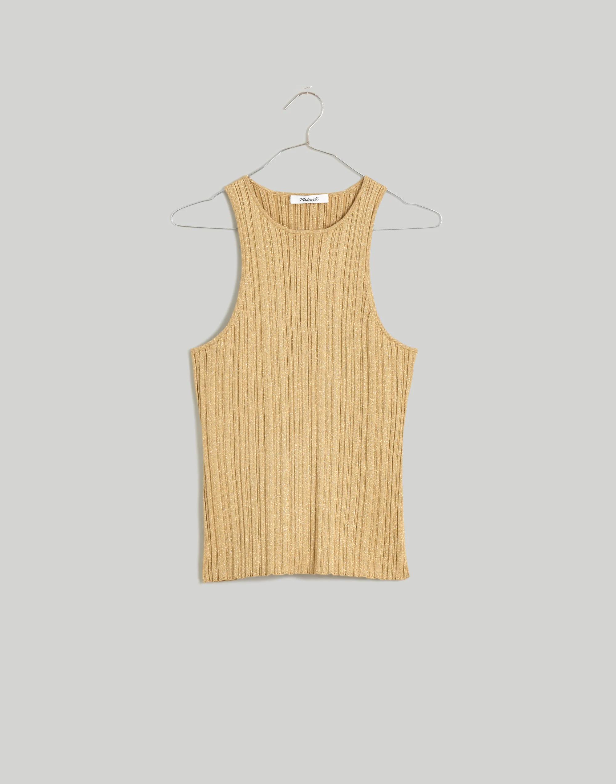 The Signature Shimmer Knit Cutaway Sweater Tank Product Image