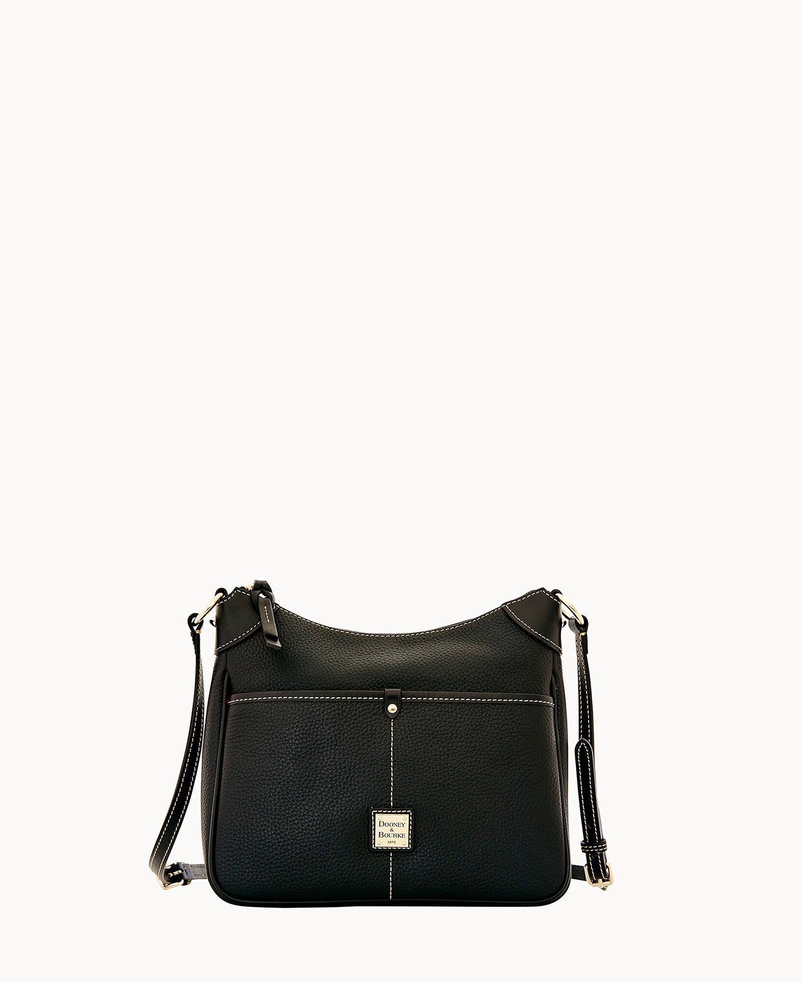 Dooney & Bourke Womens Pebble Grain Kimberly Leather Crossbody Bag in Black Product Image