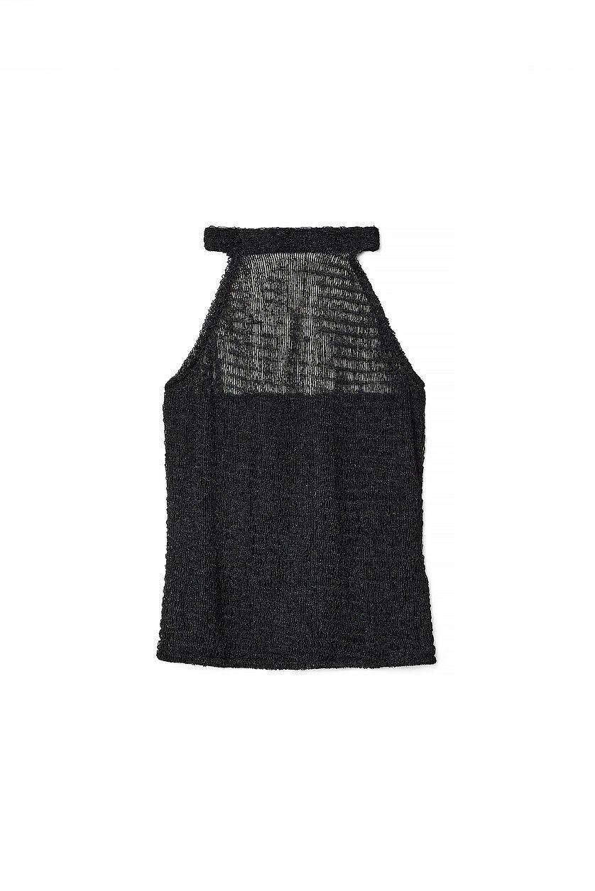 Distressed Halterneck Top Product Image