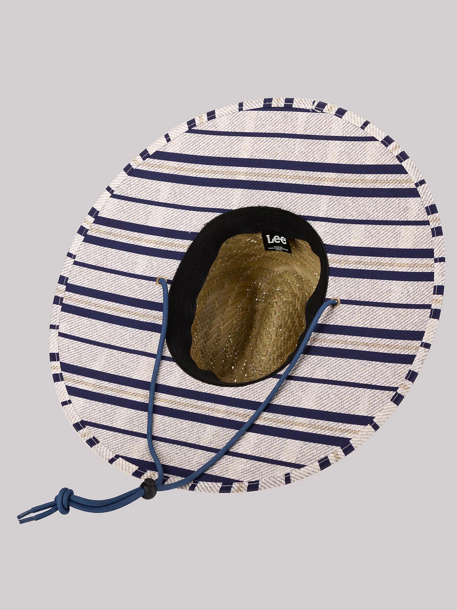 Men's Straw Stripe Lifeguard Hat | Men's Accessories | Lee® Product Image