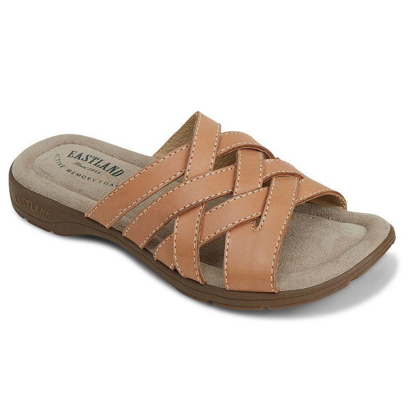 Eastland Hazel Women's Leather Slide Sandals, Size: 9, Light Blue Product Image