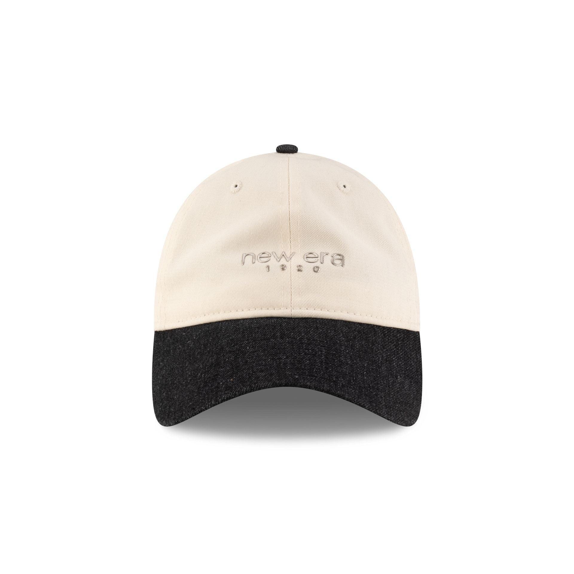 New Era Cap Two-Tone Black Denim 9TWENTY Adjustable Hat Male Product Image