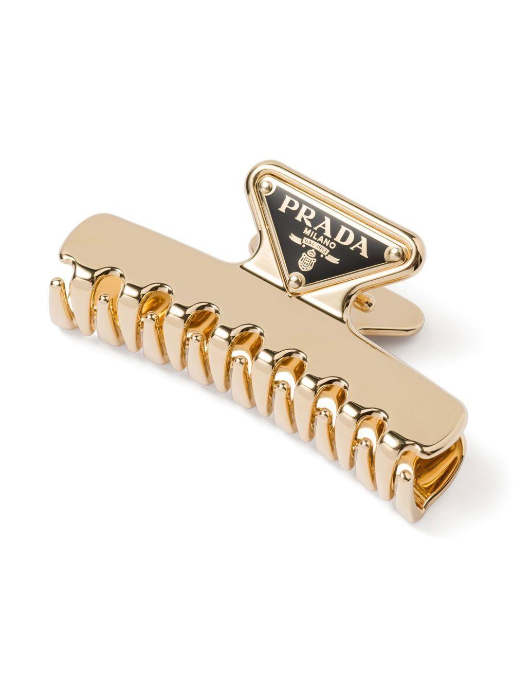 triangle-logo hair clip Product Image
