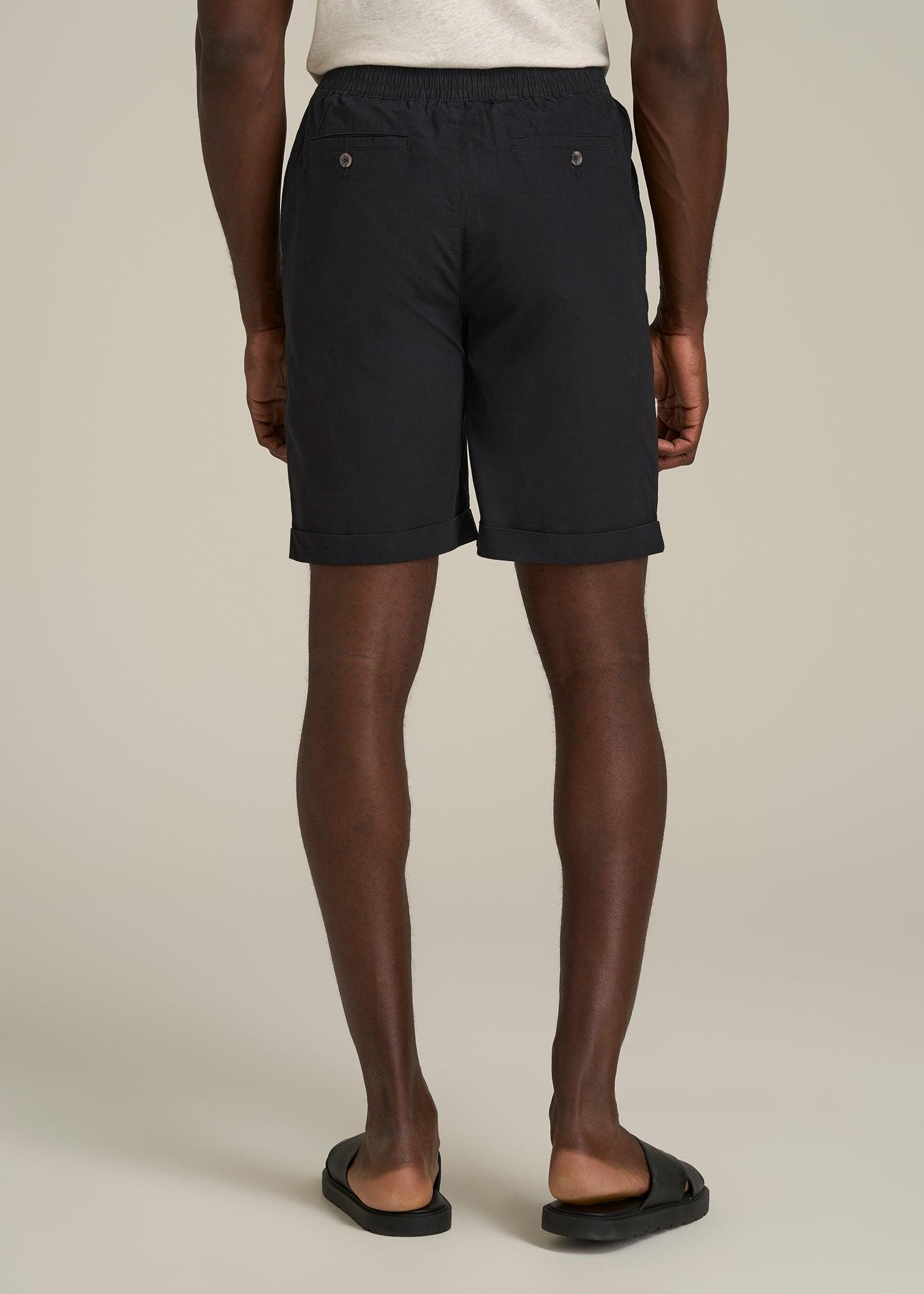 Bermuda Shorts for Tall Men in Black Product Image