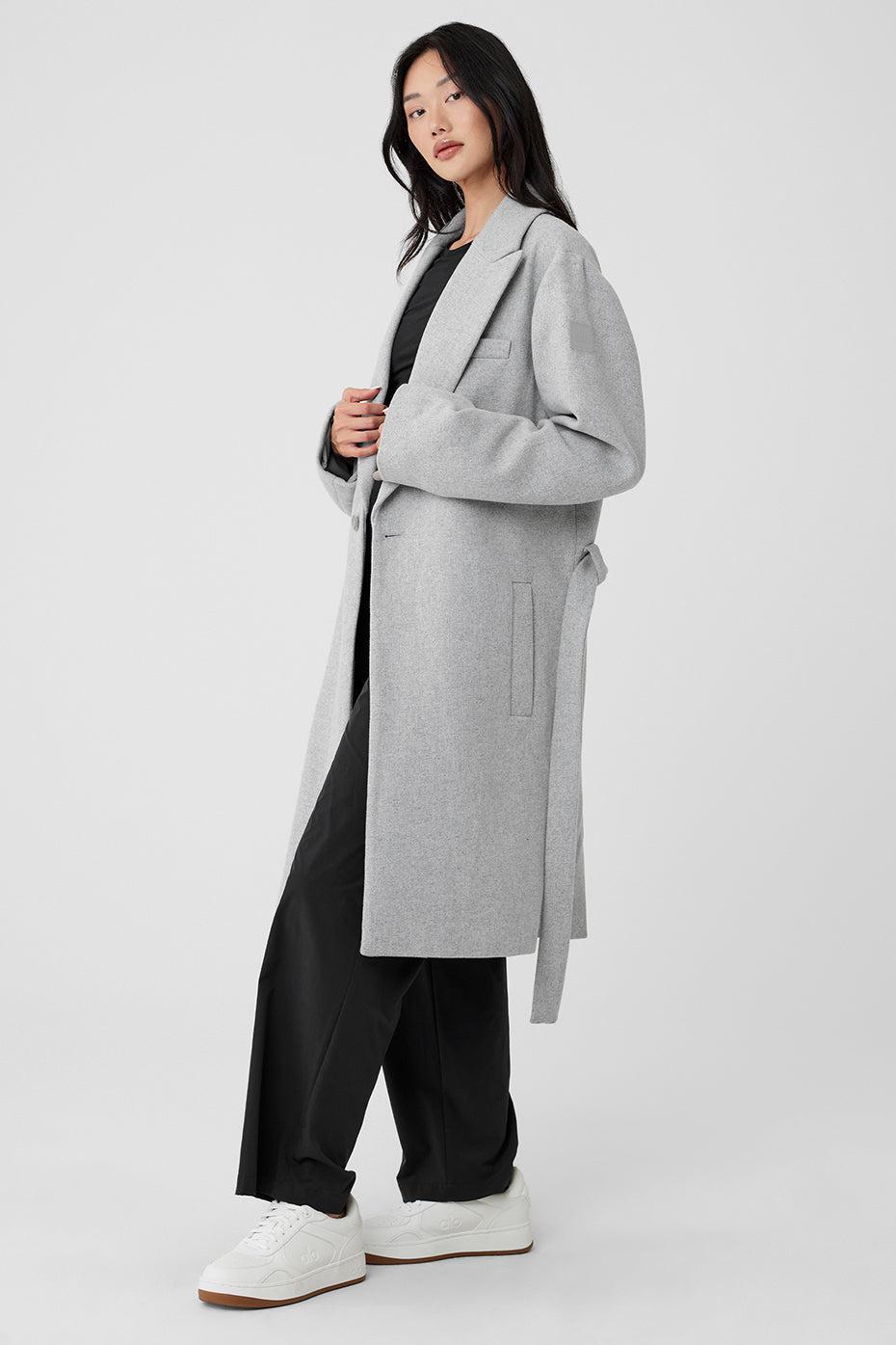 Wool Gameday Overcoat - Athletic Heather Grey Female Product Image