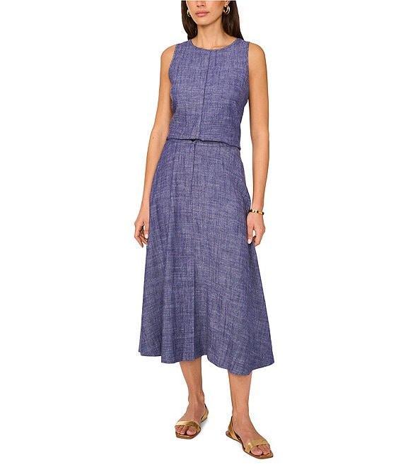Vince Camuto Round Neck Sleeveless Tank Product Image