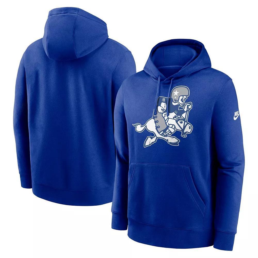 Men's Nike Royal Dallas Cowboys Big & Tall Rewind Retro Joe Club Pullover Hoodie, Size: 4XLT, Blue Product Image