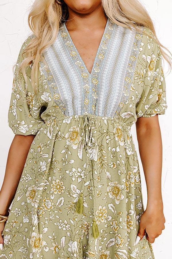Better Off In Bali Floral Mini Dress Product Image