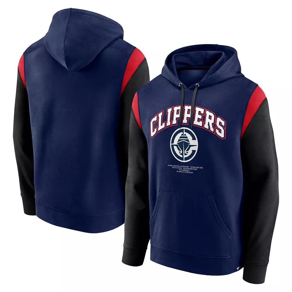 Men's Fanatics Navy LA Clippers Scorer Pullover Hoodie, Size: Medium, Blue Product Image