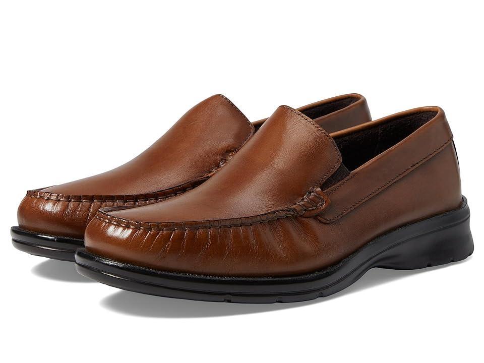 Nunn Bush Strafford Woven Moc Toe Loafer (Cognac) Men's Slip on Shoes Product Image