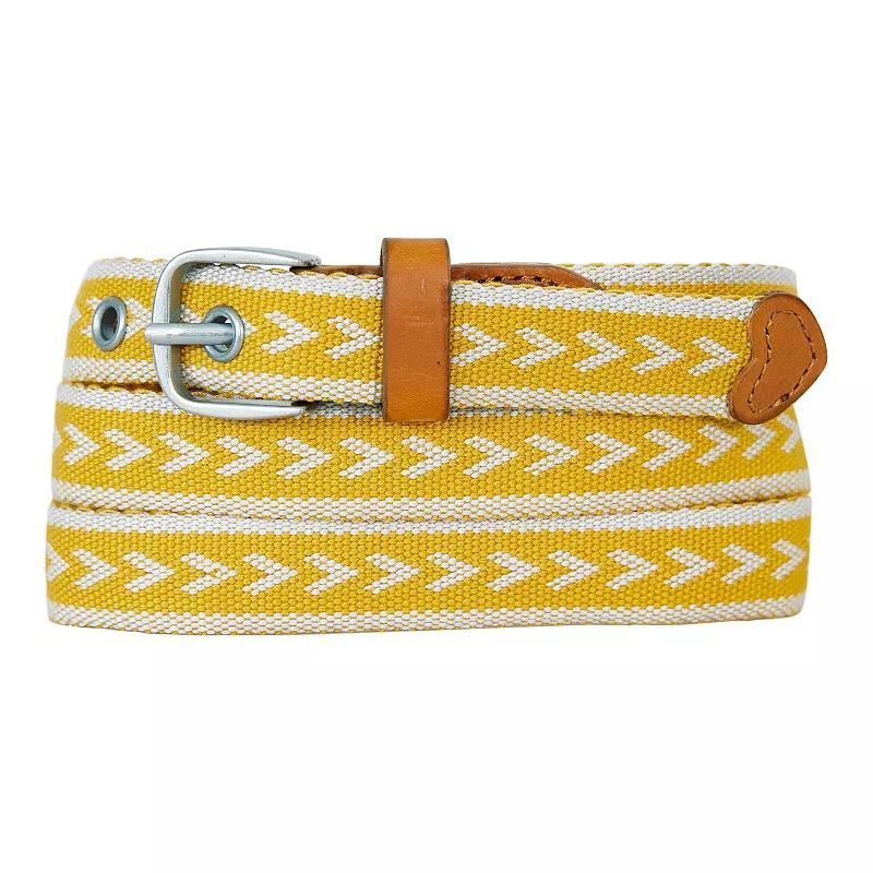 Women's Eddie Bauer 0.8-in. Cascade Woven Belt, Size: Large, Dark Marigold Product Image