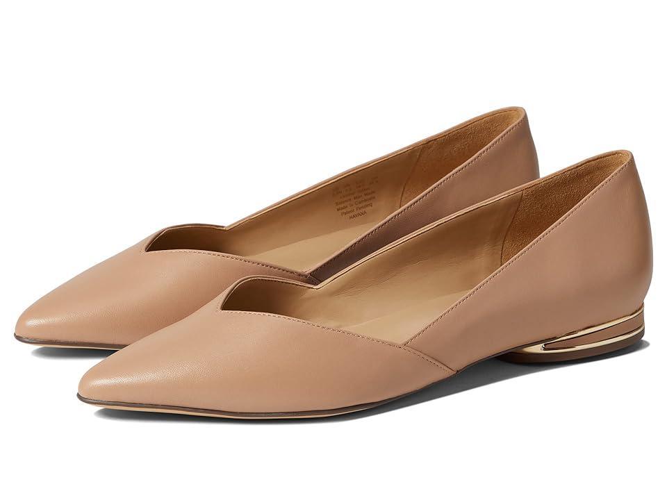Naturalizer Havana Leather Slip-On Pointed Toe Dress Flats Product Image