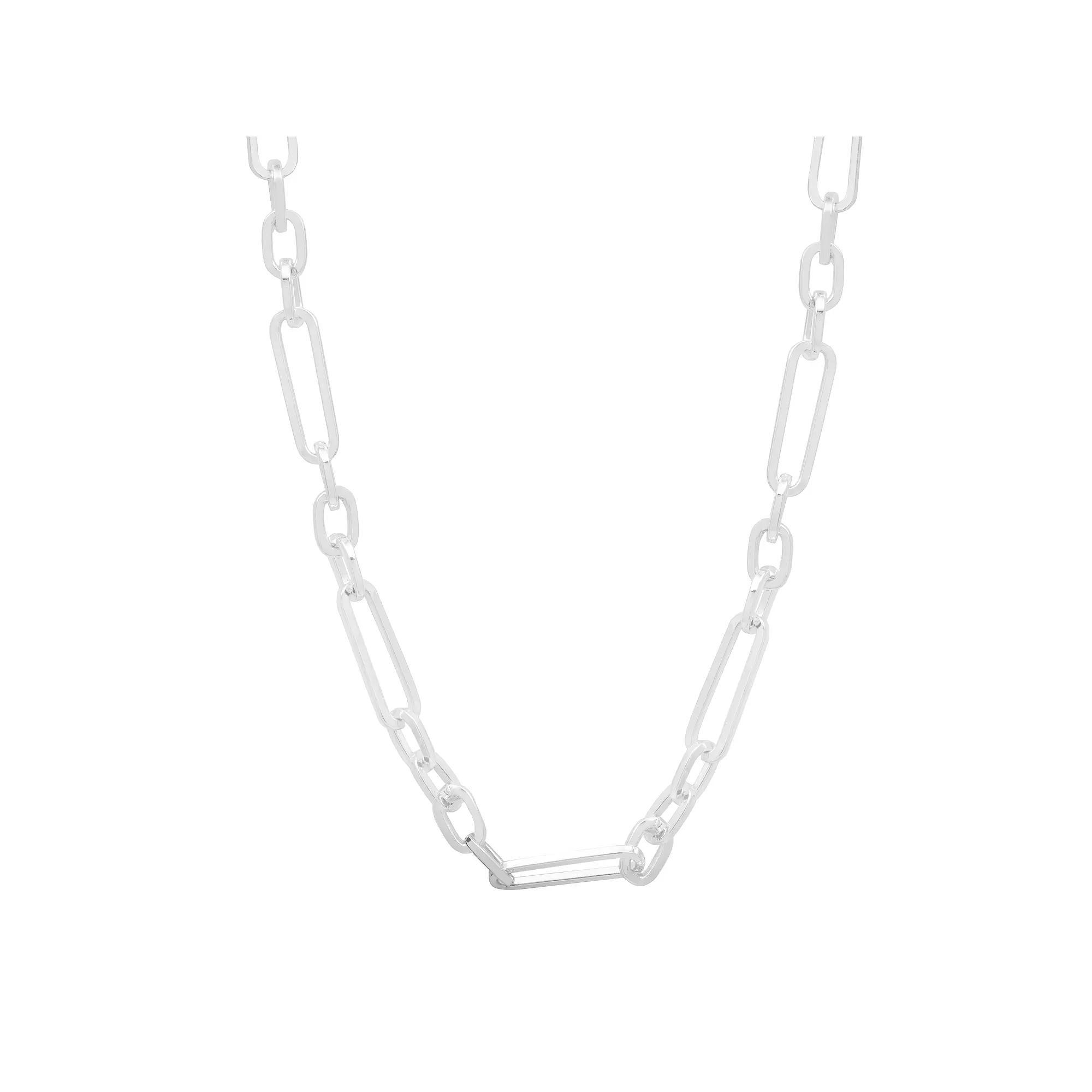 LC Lauren Conrad Silver Tone Paperclip Link Chain Necklace, Women's, None Product Image