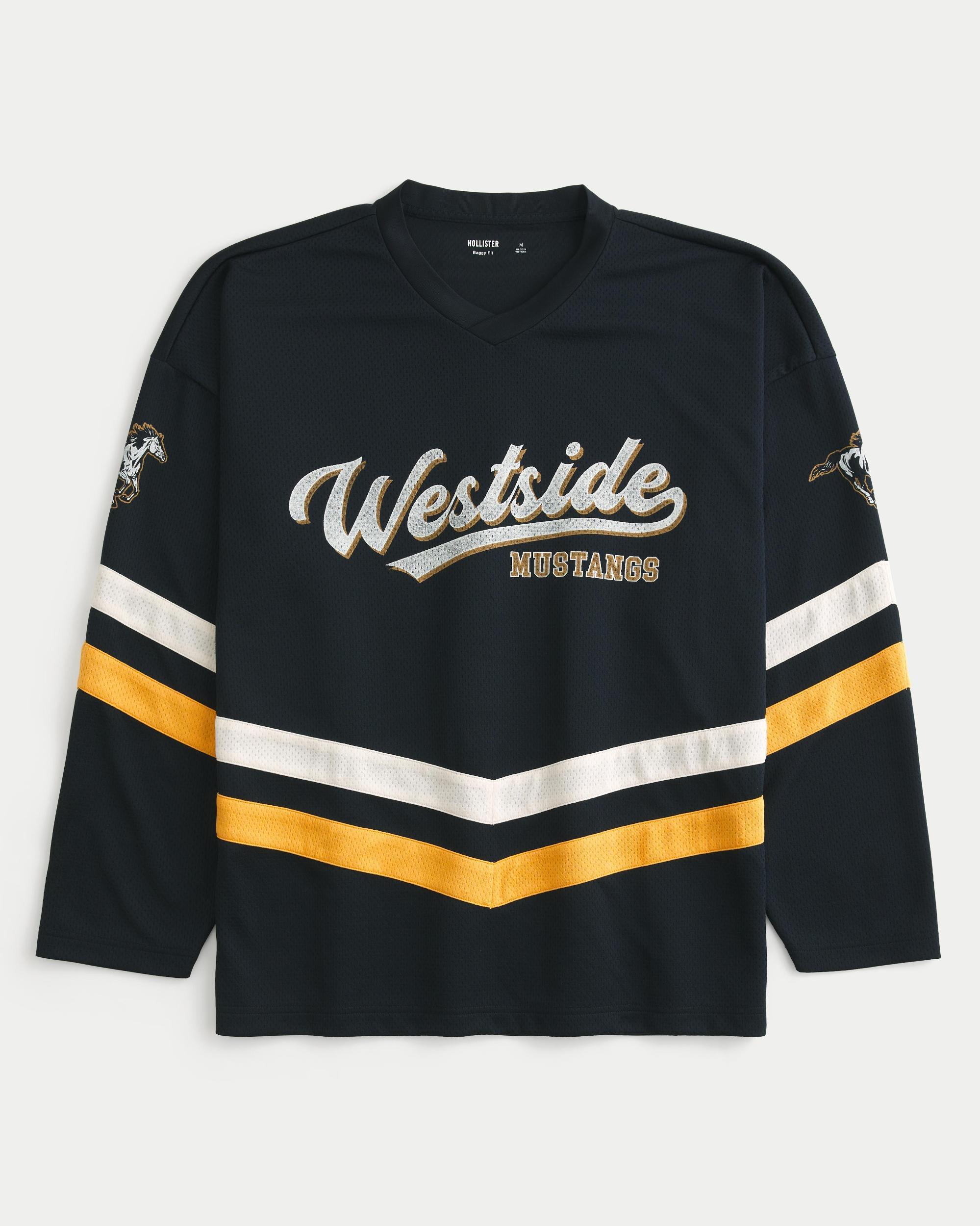 Baggy Westside Mustangs Graphic Hockey Jersey Product Image