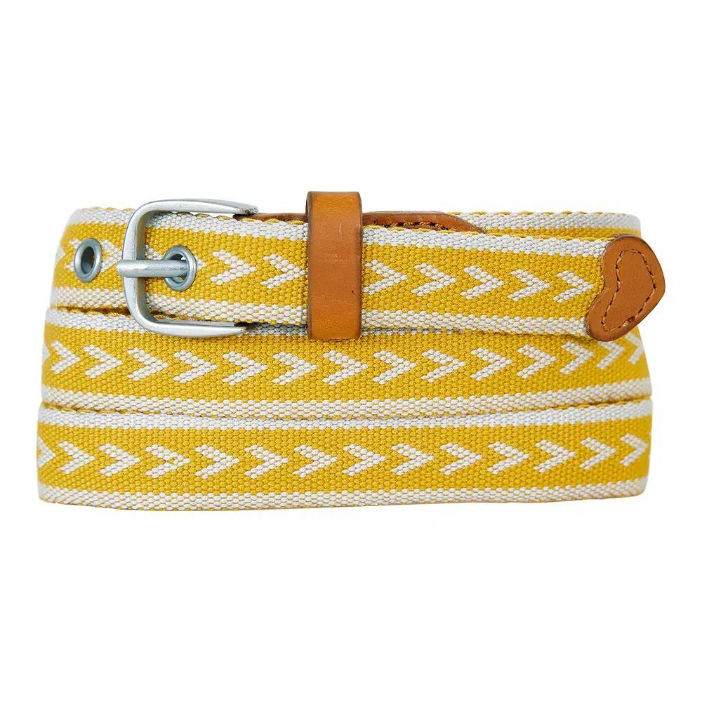 Women's Eddie Bauer 0.8-in. Cascade Woven Belt, Size: Large, Dark Marigold Product Image