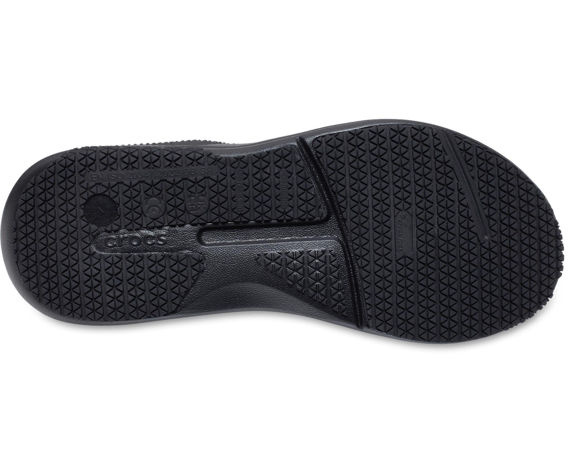 Crocs On The Clock Women's Work Sneakers, Size: 8, Black Product Image